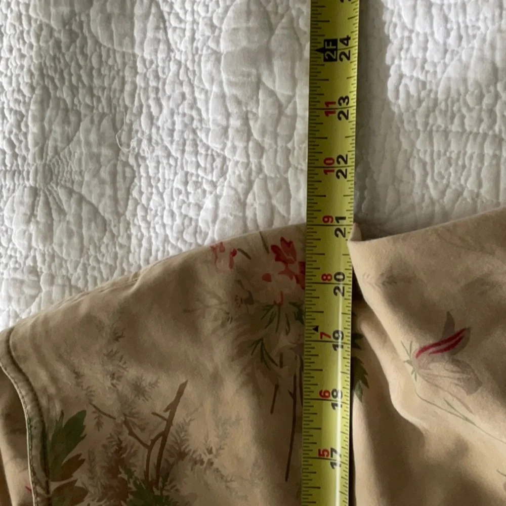 Polo Ralph Lauren Floral Straight Leg Pants - Pink and Tan - Picture 10 of 12